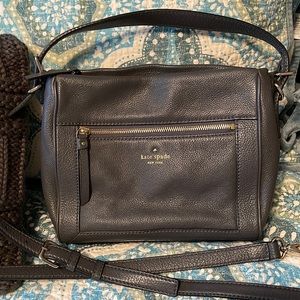 Beautiful dark gray leather Kate spade purse